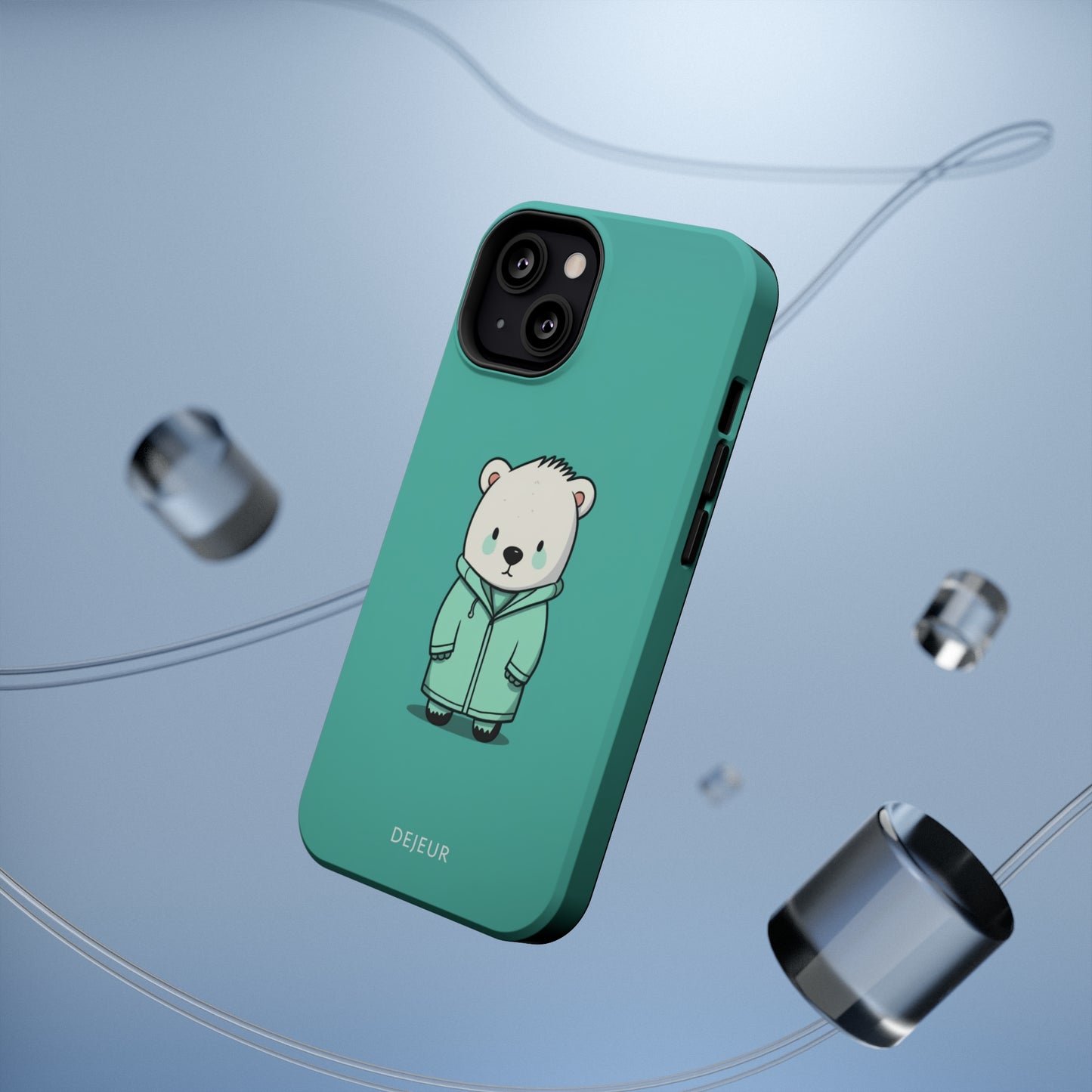 Aqua Coat Bear - iPhone MagSafe Tough Case