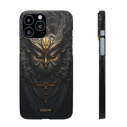 Golden Dark Owl - iPhone Snap Case