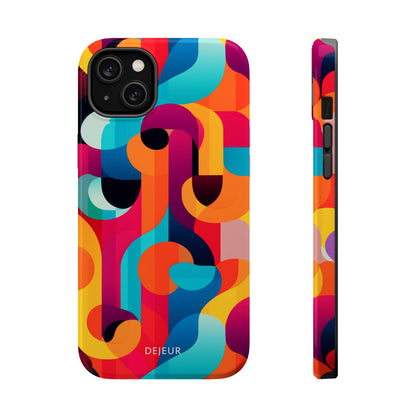 Curved Abstract Shapes - iPhone MagSafe Tough Case