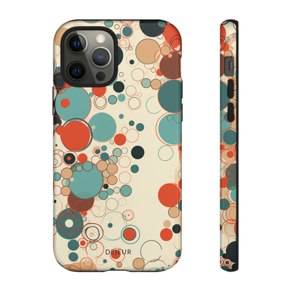 Pastel Line Circles - iPhone Tough Case