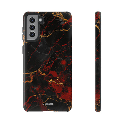 Dark Crimson Marble - Samsung Galaxy Tough Case