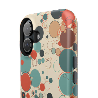 Pastel Line Circles - iPhone MagSafe Tough Case