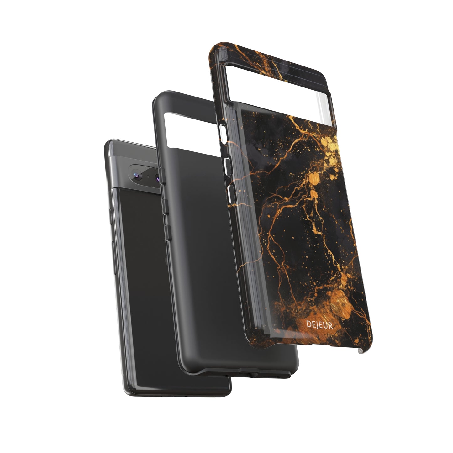 Dark Gold Amber Marble - Google Pixel Tough Case