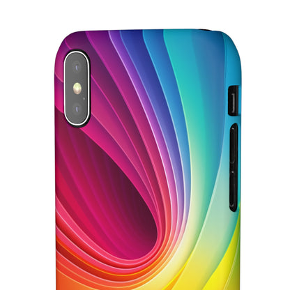 Rainbow Swirl - iPhone Snap Case