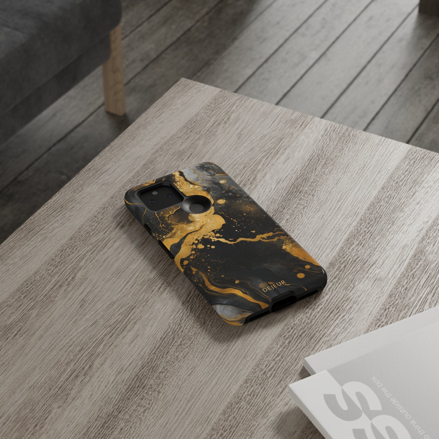 Gold & Black Marble - Google Pixel Tough Case