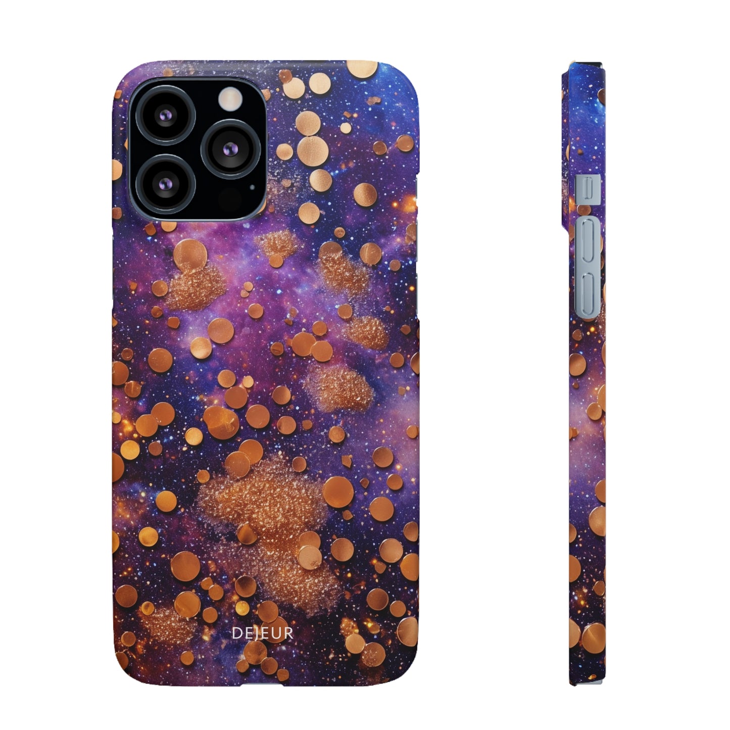 Cosmic Glitter Circles - iPhone Snap Case