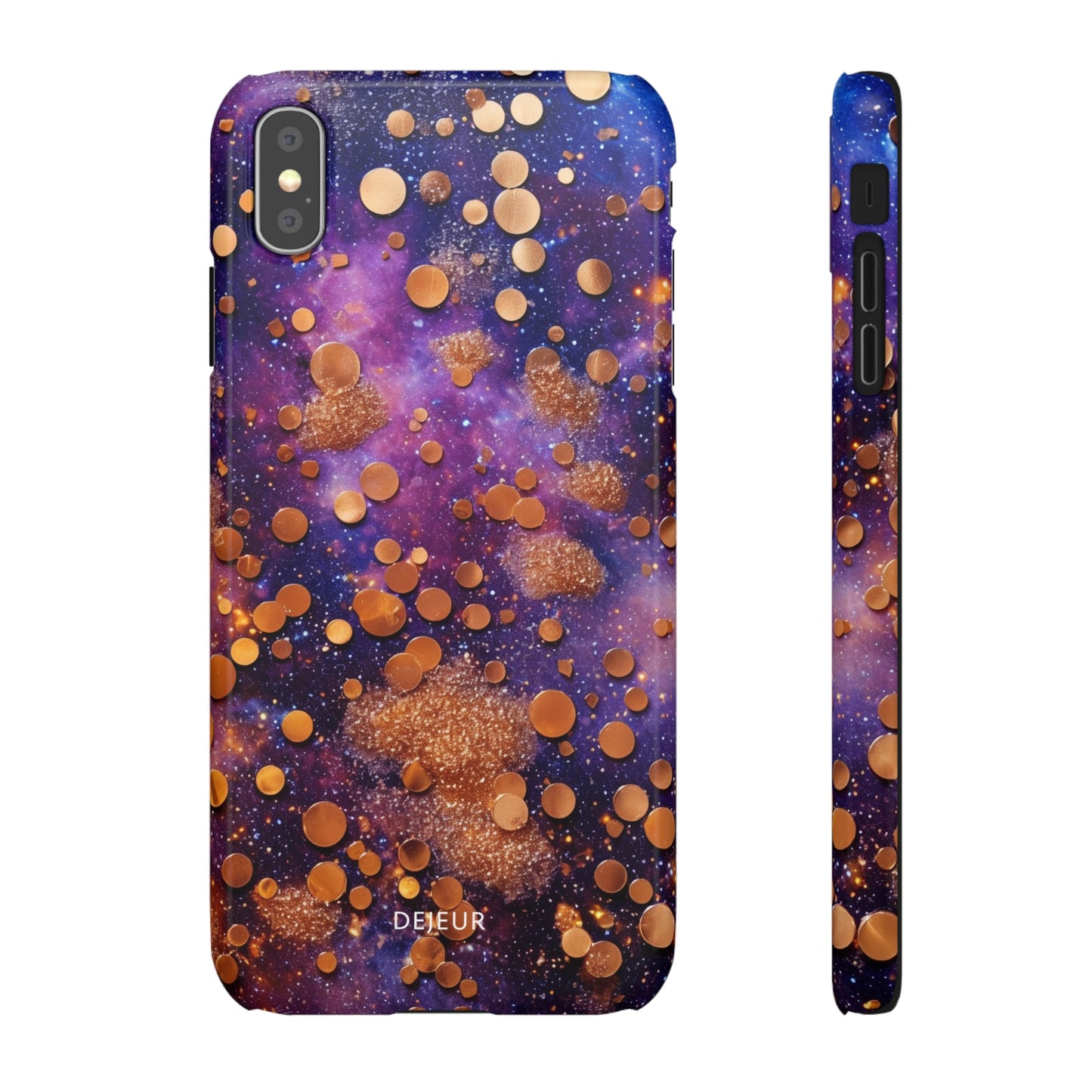 Cosmic Glitter Circles - iPhone Snap Case