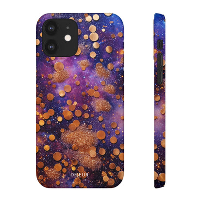 Cosmic Glitter Circles - iPhone Snap Case