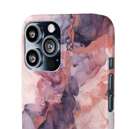 Royal Purple Marble - iPhone Snap Case