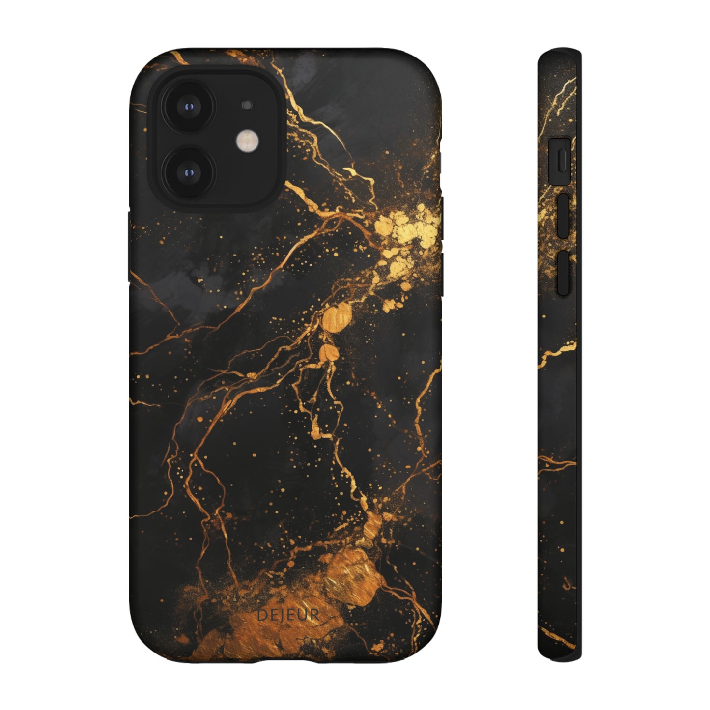 Dark Gold Amber Marble - iPhone Tough Case