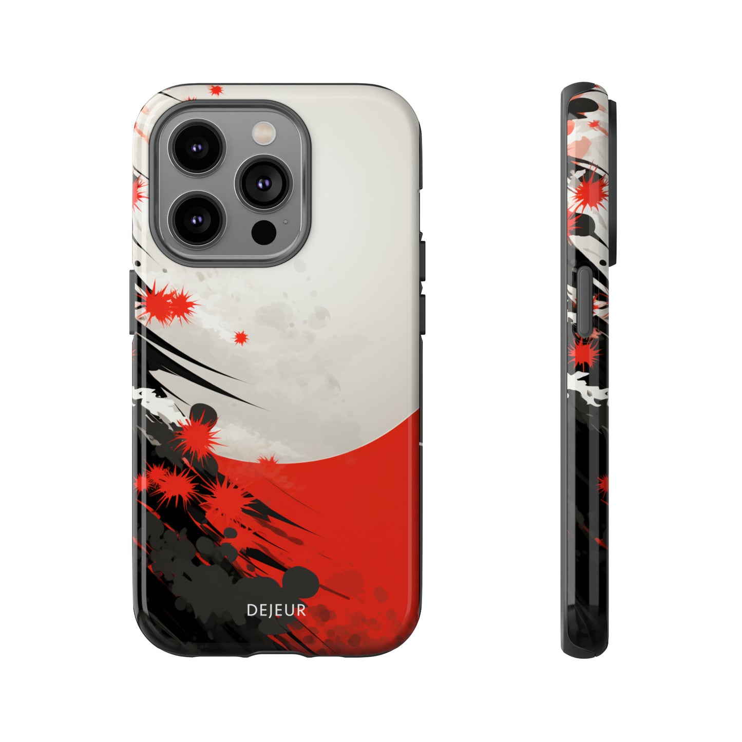 Japanese Abstract Splatter - iPhone Tough Case