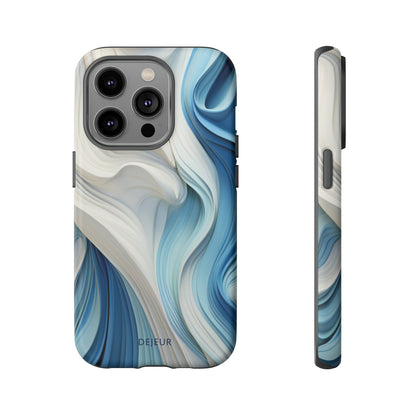 Blue Cream Ripple - iPhone Tough Case