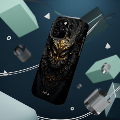 Golden Dark Owl - iPhone MagSafe Tough Case