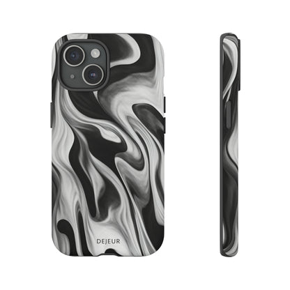 Misty Waves Monochrome - iPhone Tough Case