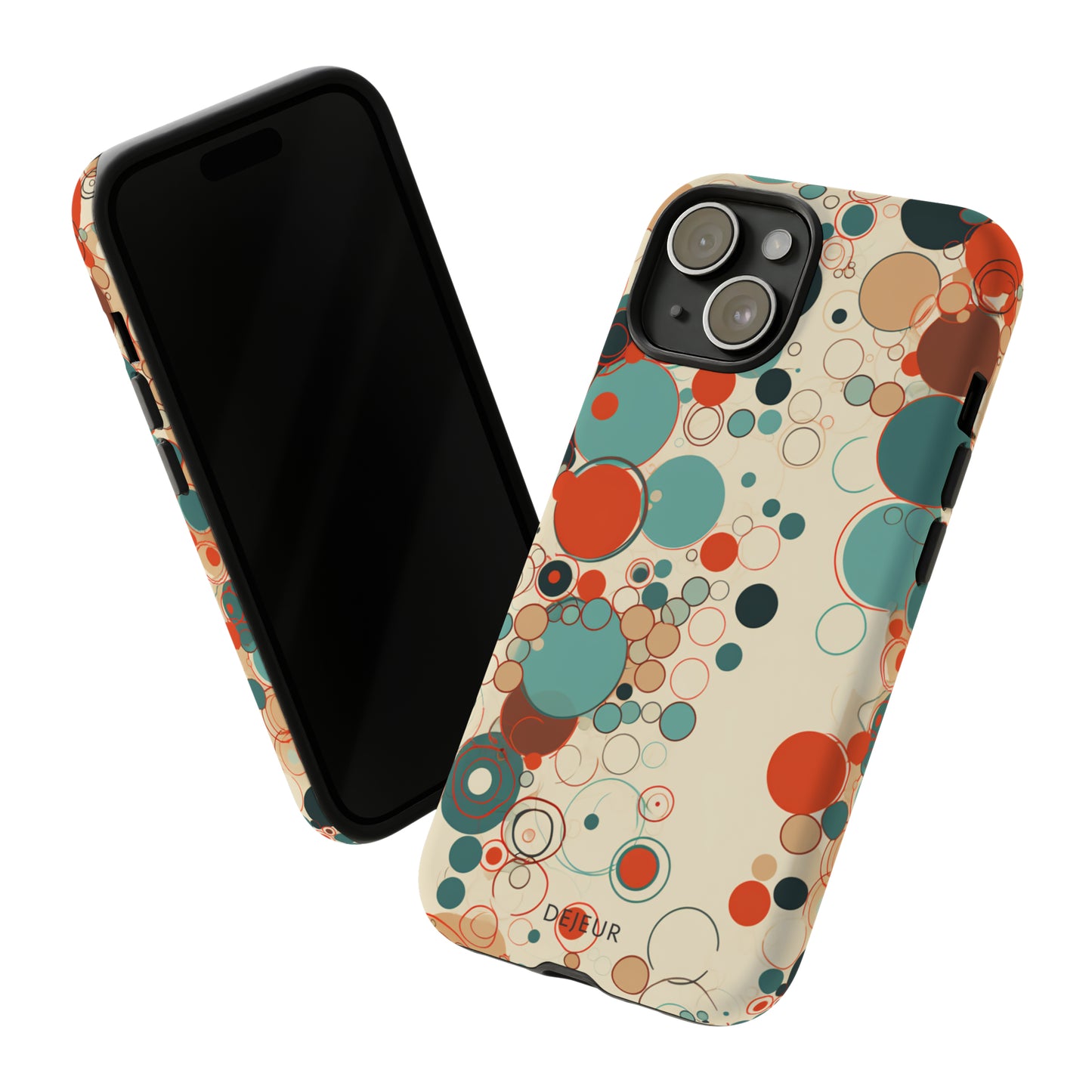 Pastel Line Circles - iPhone Tough Case