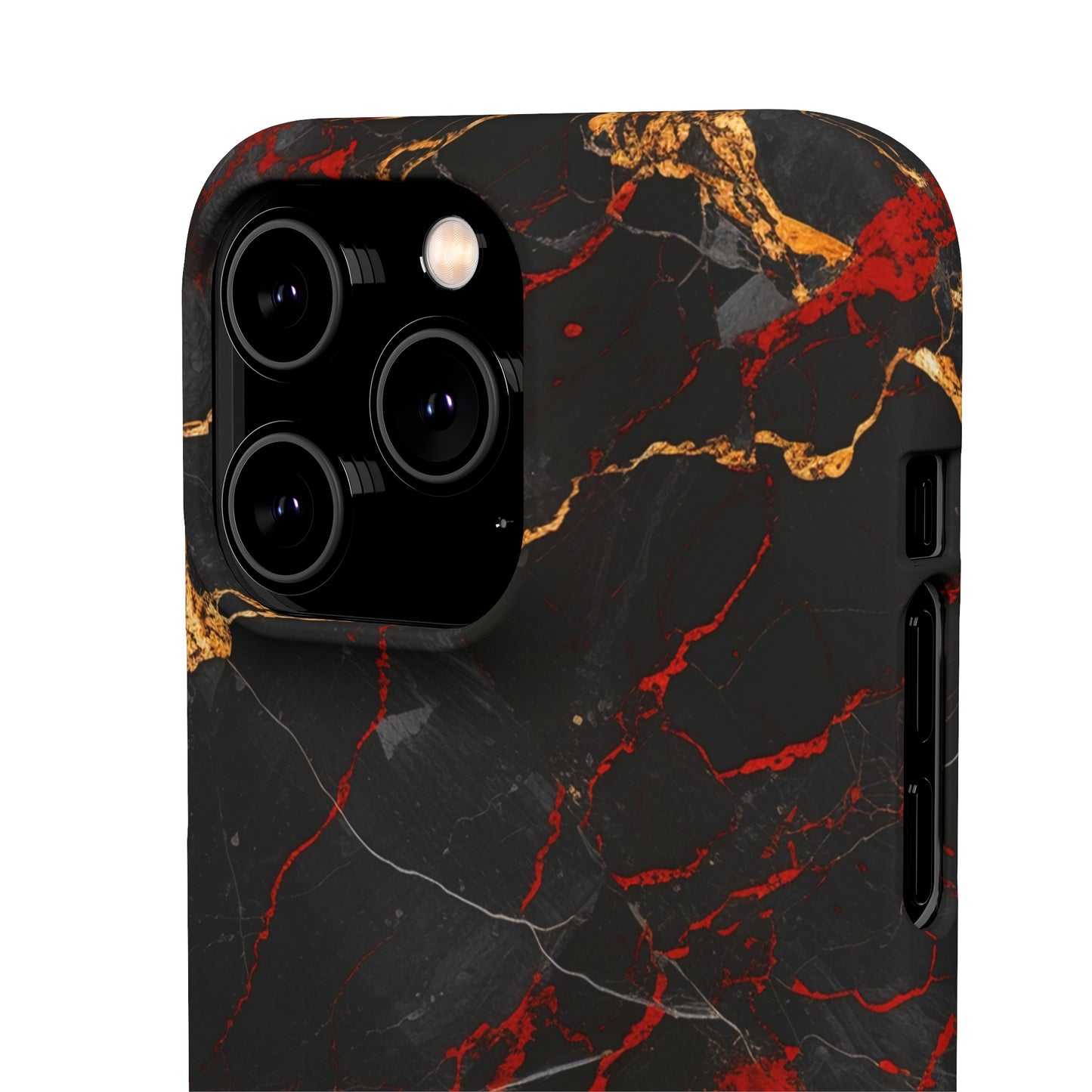 Dark Crimson Marble - iPhone Snap Case