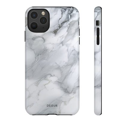 Platinum Silver Marble - iPhone Tough Case