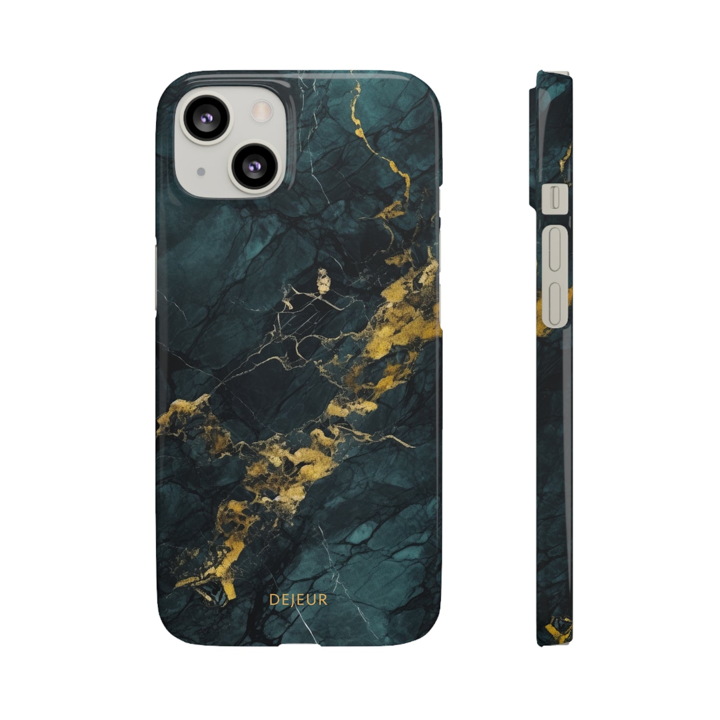 Gold Shadow Marble - iPhone Snap Case