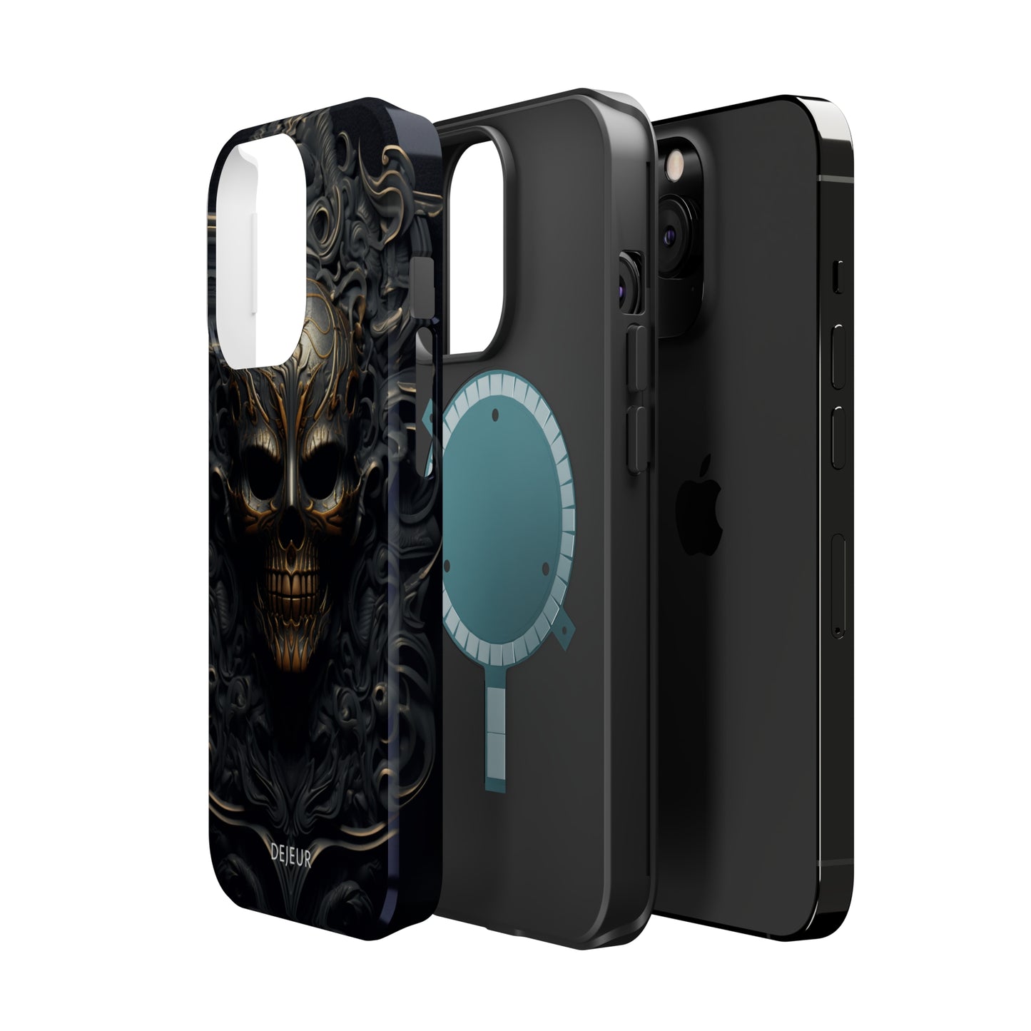 Dark Bronze Skull - iPhone MagSafe Tough Case