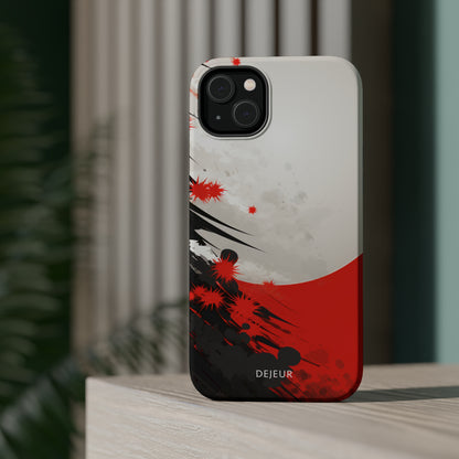 Japanese Abstract Splatter - iPhone MagSafe Tough Case