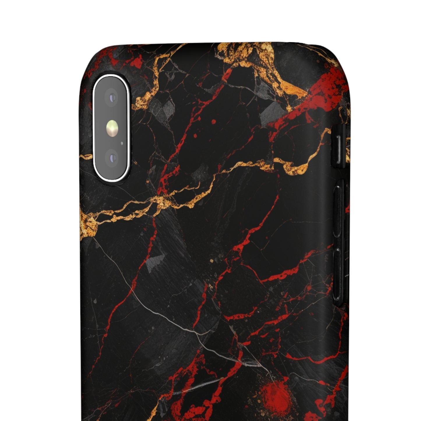 Dark Crimson Marble - iPhone Snap Case