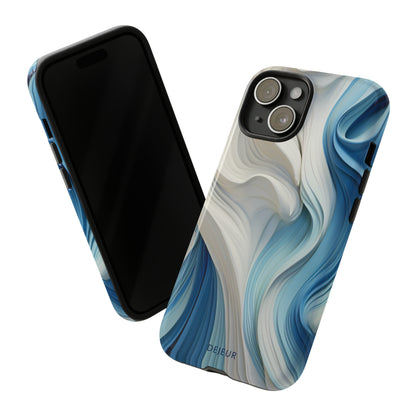 Blue Cream Ripple - iPhone Tough Case