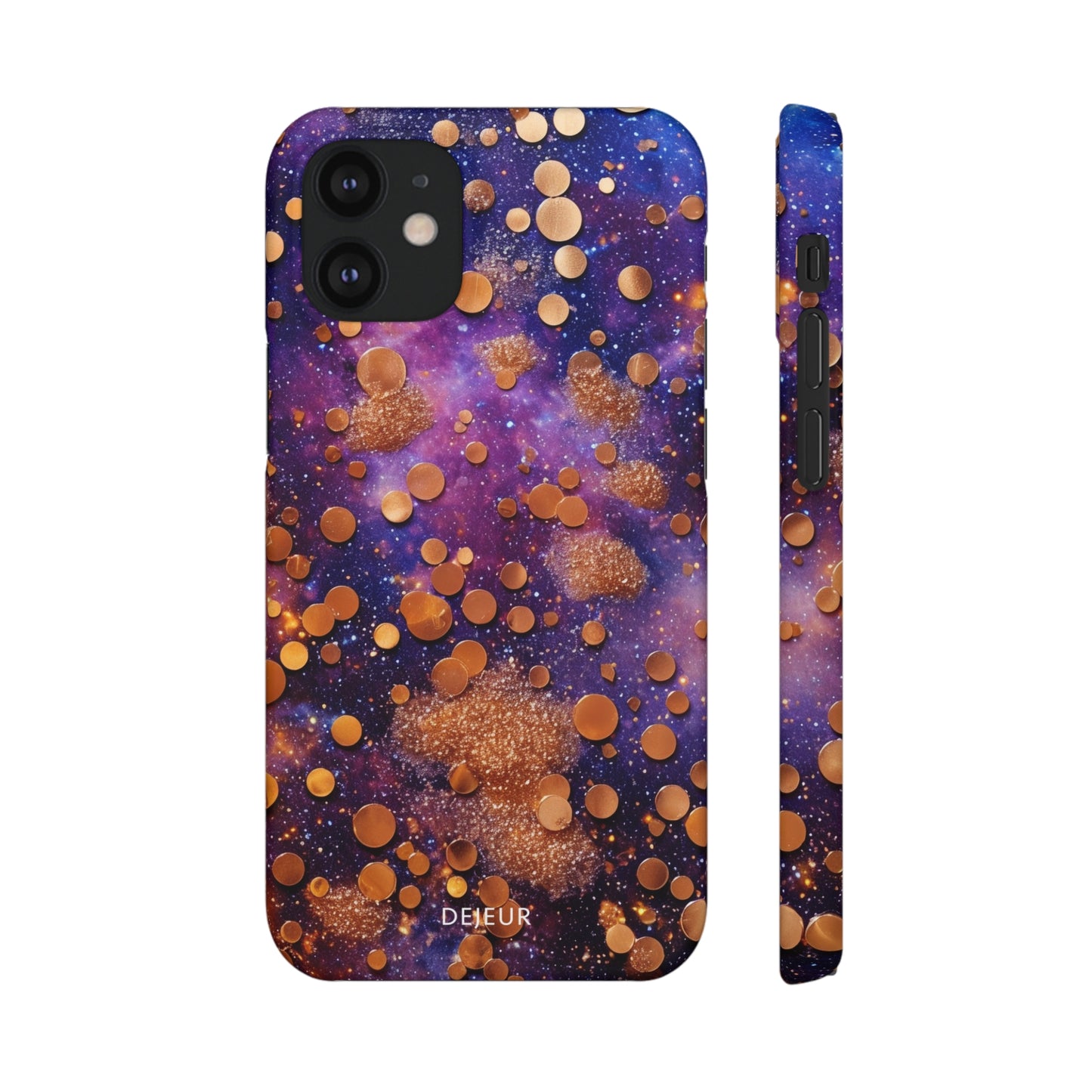 Cosmic Glitter Circles - iPhone Snap Case