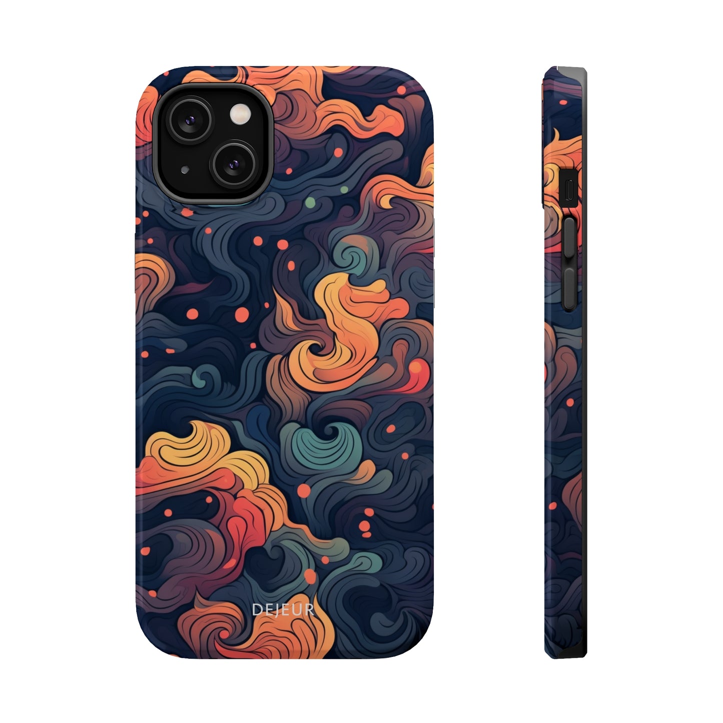 Fox Tail Swirls - iPhone MagSafe Tough Case