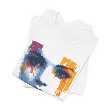 Expressionist Painted Beauty Portrait - Women's T-Shirt