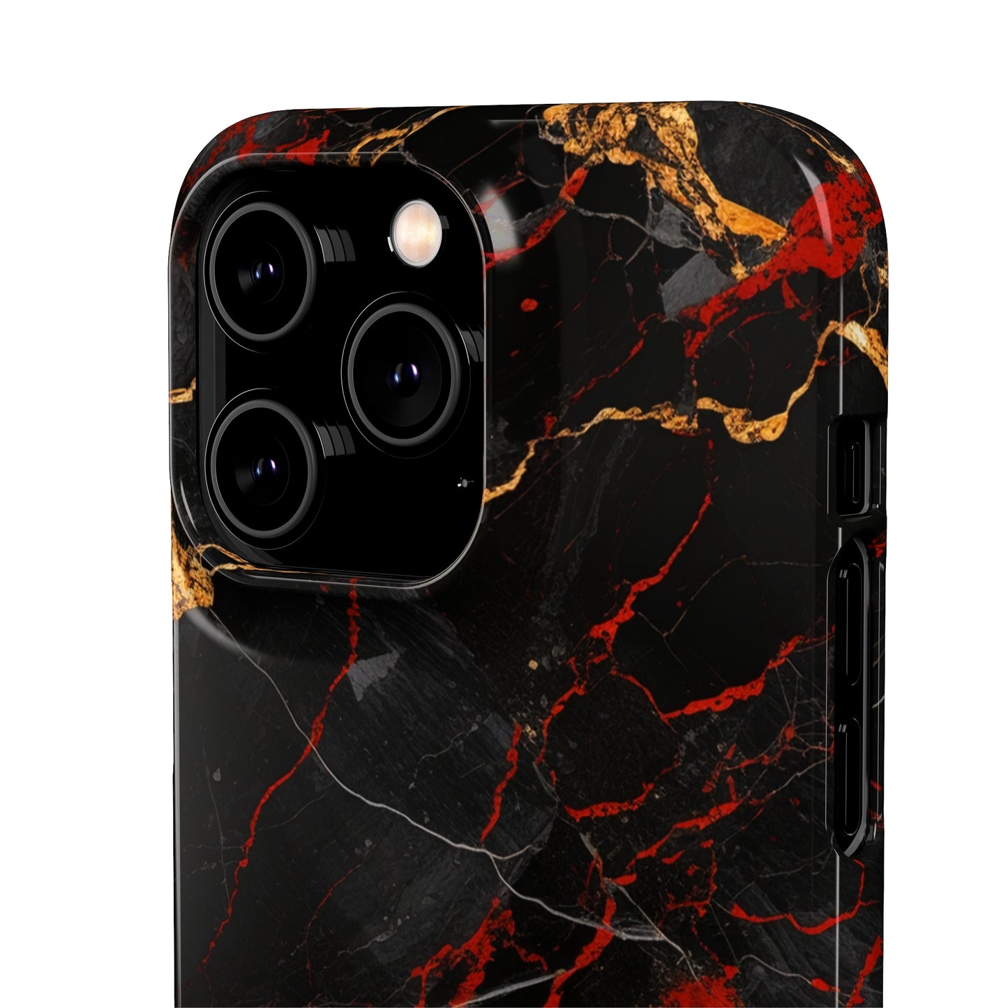 Dark Crimson Marble - iPhone Snap Case