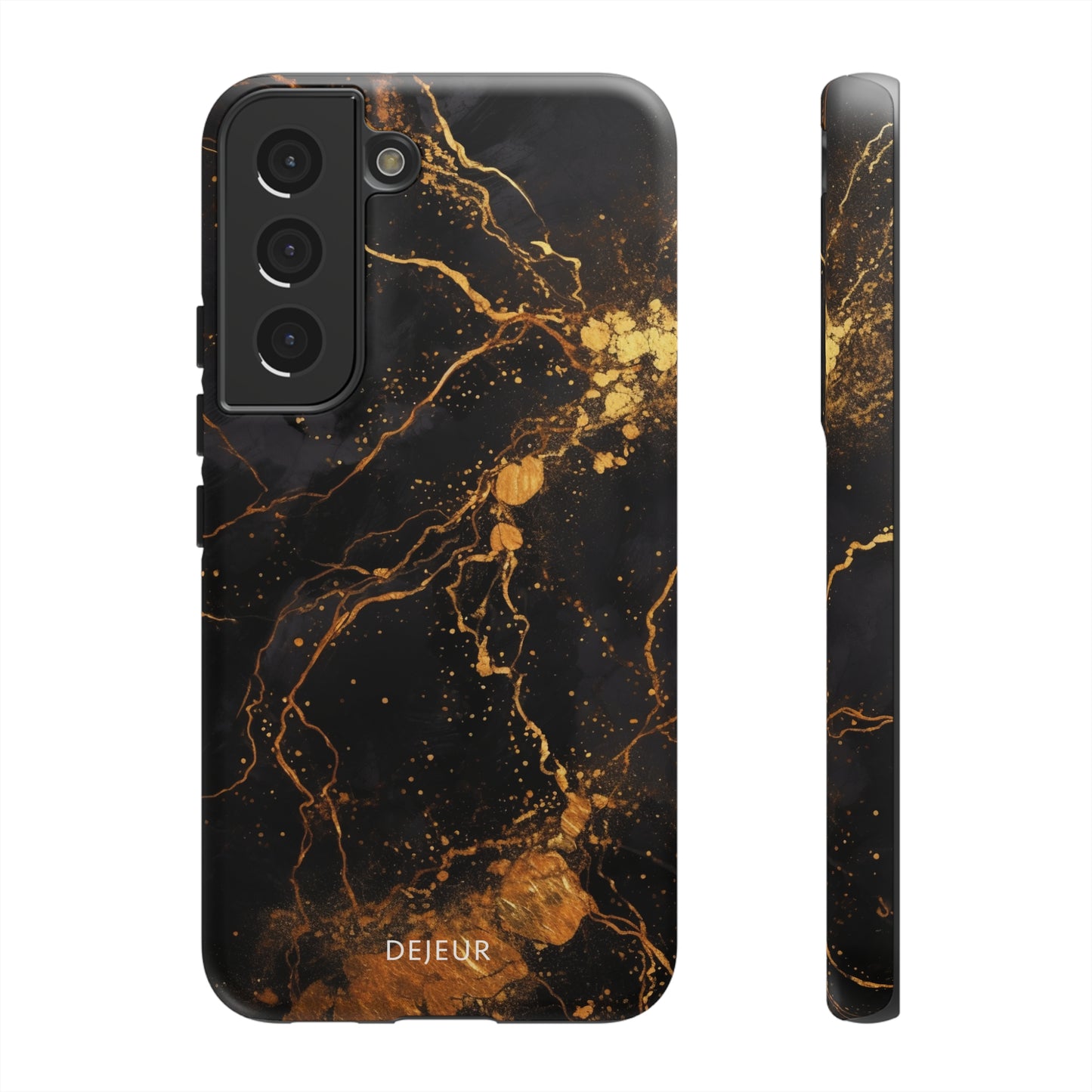 Dark Gold Amber Marble - Samsung Galaxy Tough Case