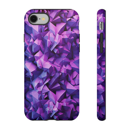 3D Purple Pattern - iPhone Tough Case