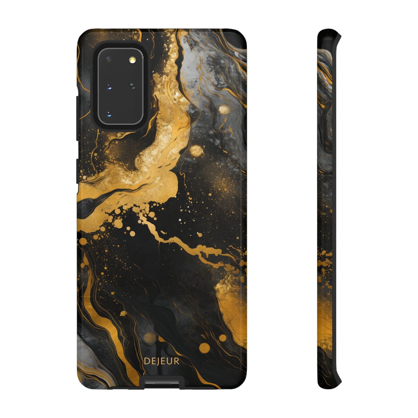 Gold & Black Marble - Samsung Galaxy Tough Case