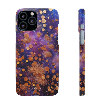 Cosmic Glitter Circles - iPhone Snap Case