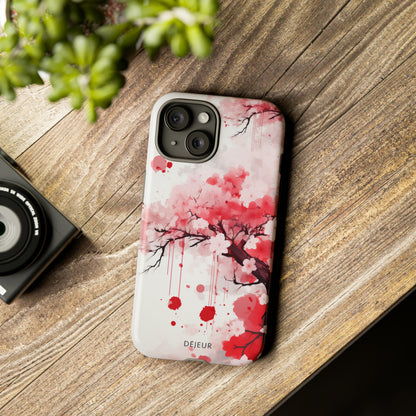 Cherry Blossom Painting - iPhone Tough Case