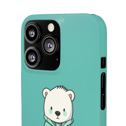 Aqua Coat Bear - iPhone Snap Case