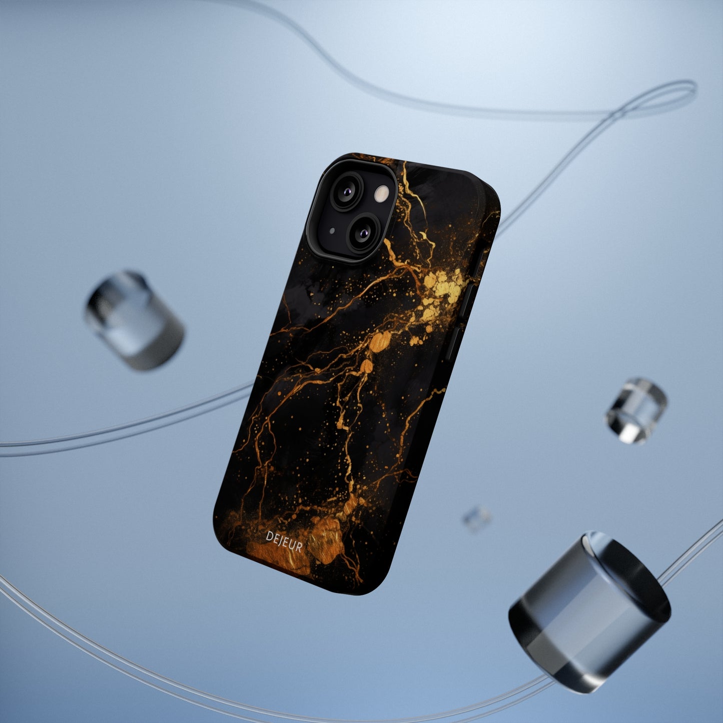 Dark Gold Amber Marble - iPhone MagSafe Tough Case