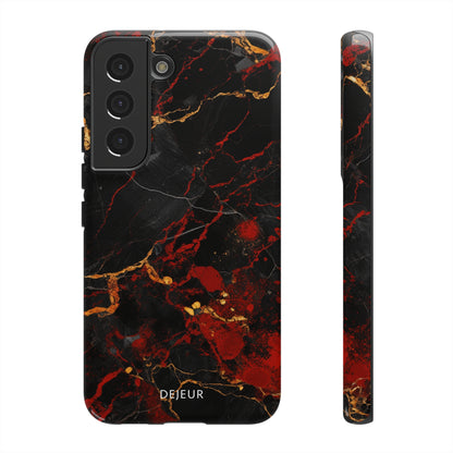 Dark Crimson Marble - Samsung Galaxy Tough Case