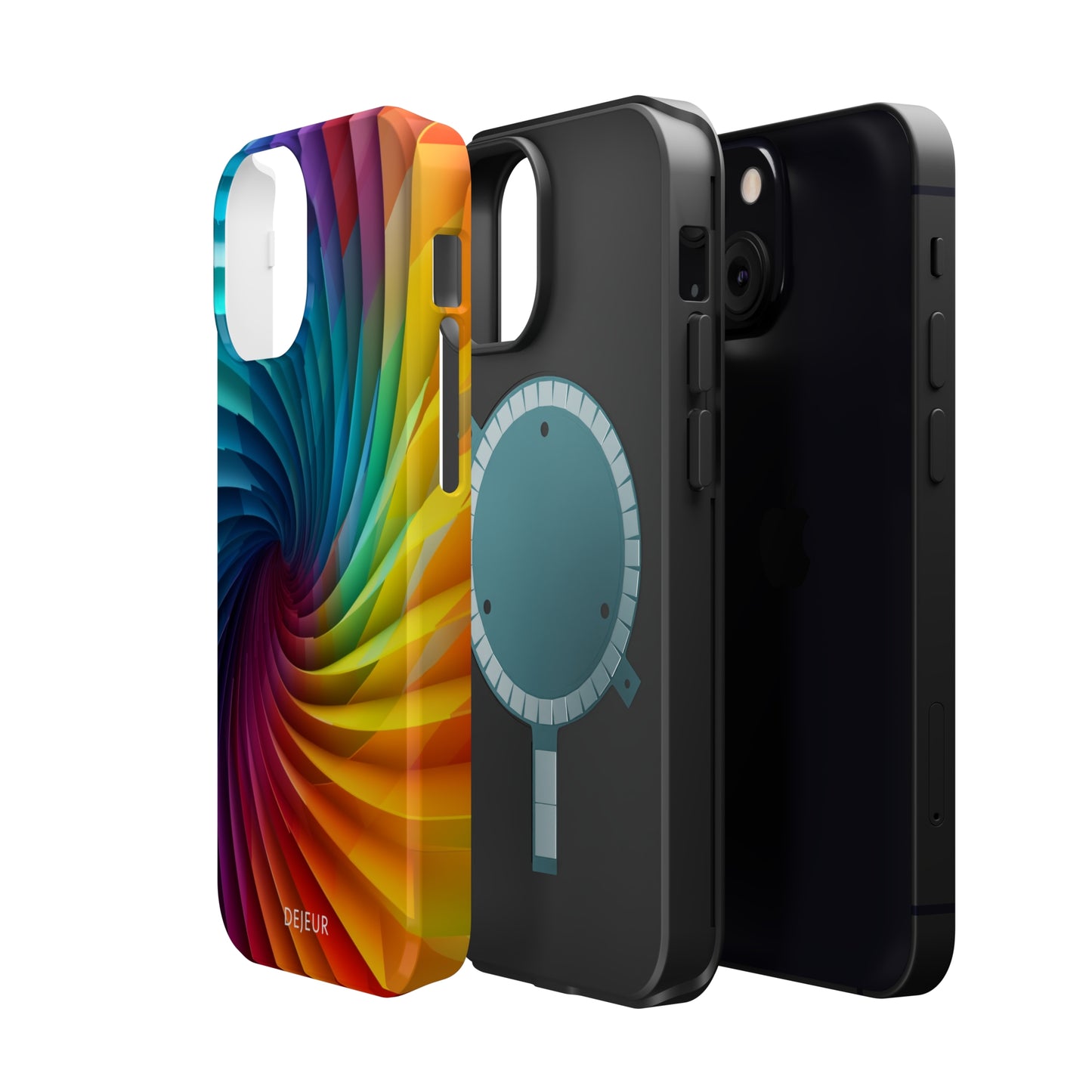 Rainbow Spiral - iPhone MagSafe Tough Case