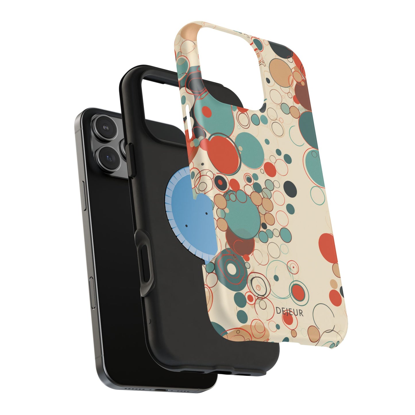 Pastel Line Circles - iPhone MagSafe Tough Case