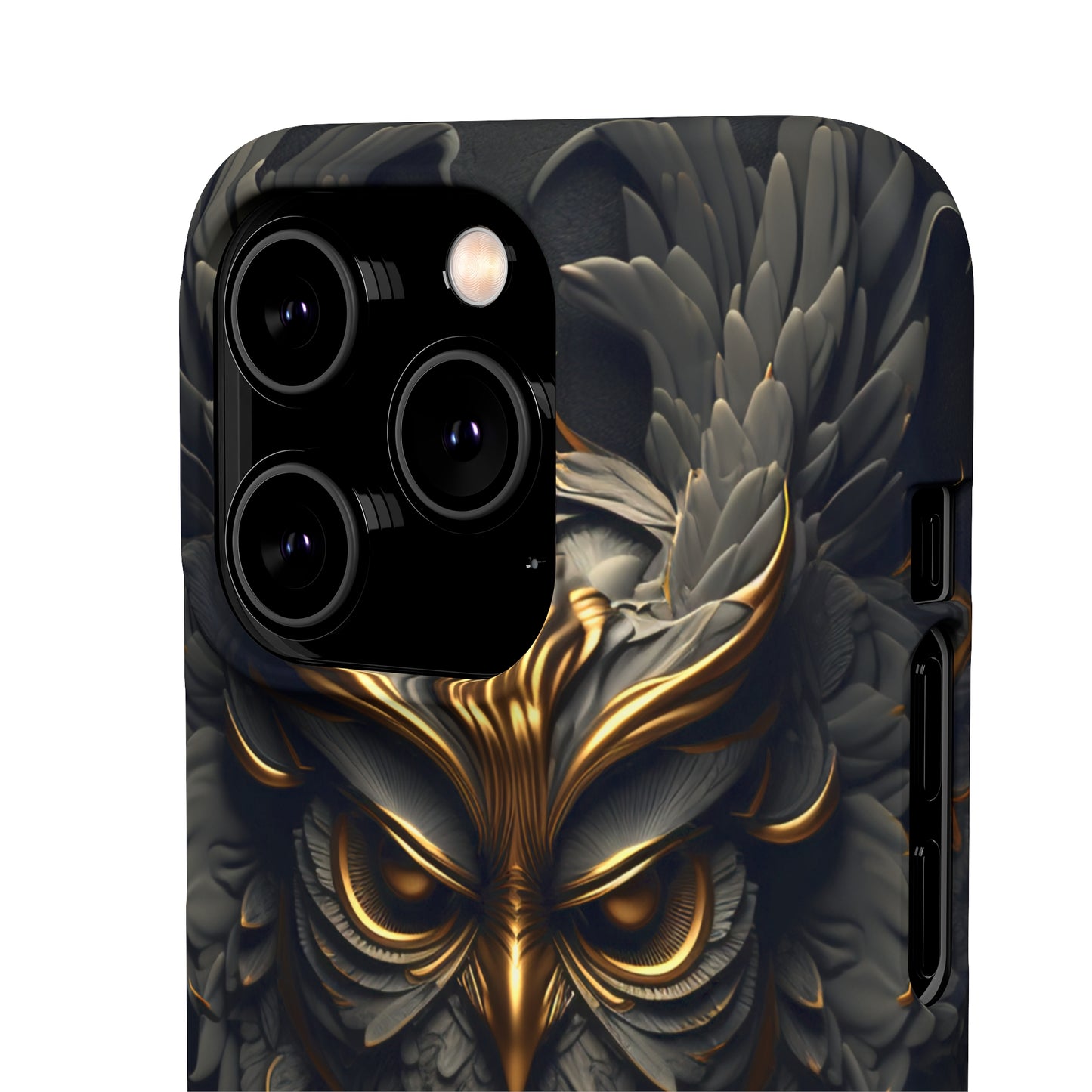 Golden Dark Owl - iPhone Snap Case