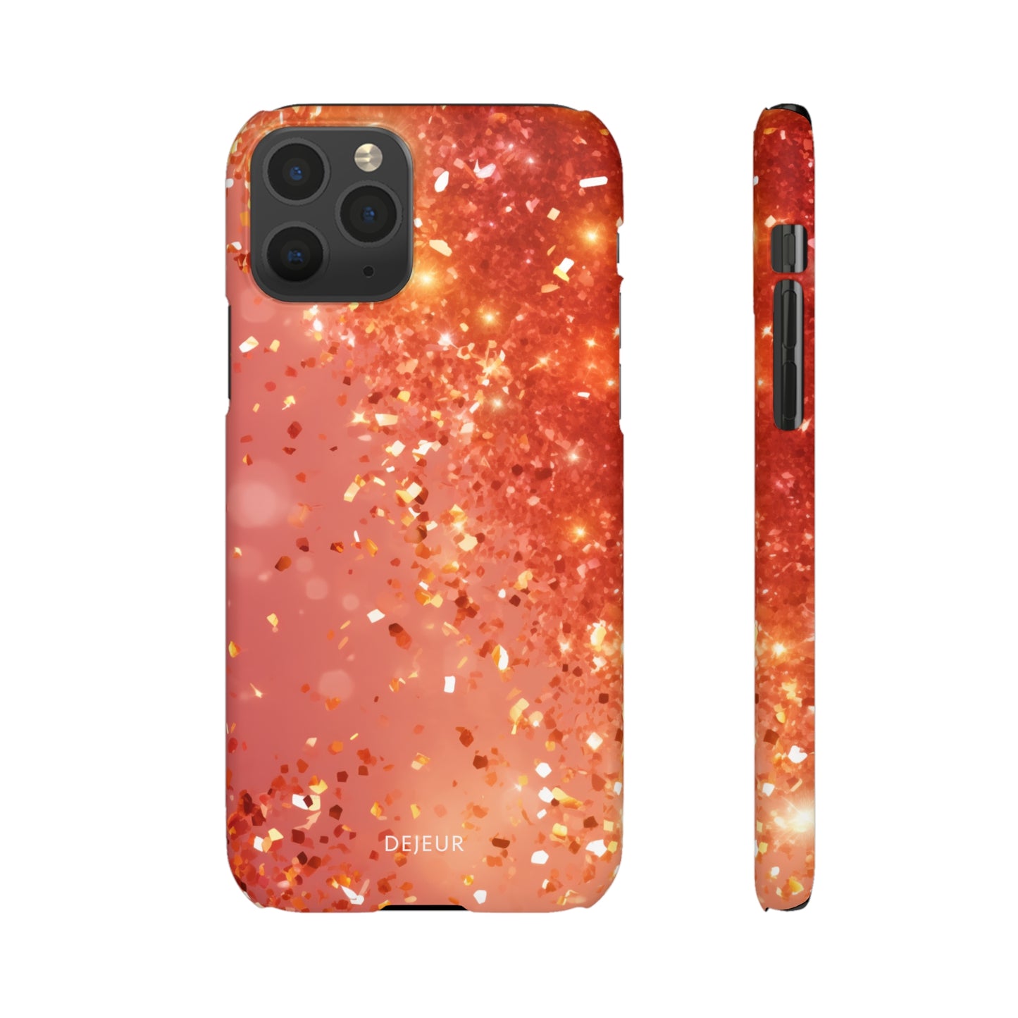 Rose Confetti Glitter - iPhone Snap Case