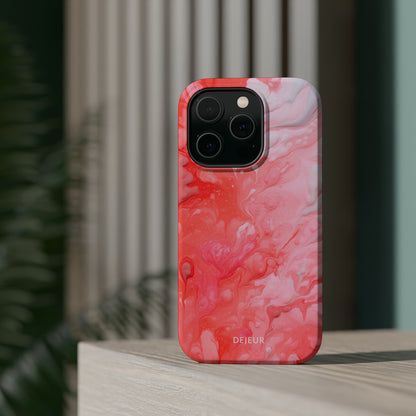 Rose Pink Marble - iPhone MagSafe Tough Case