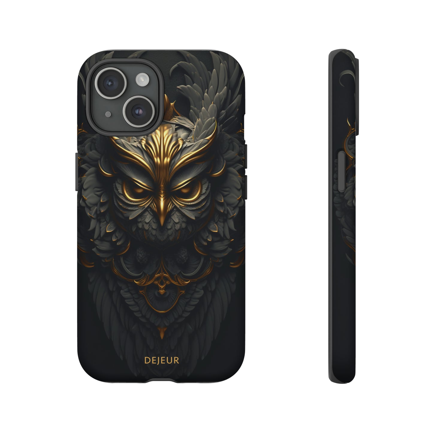 Golden Dark Owl - iPhone Tough Case