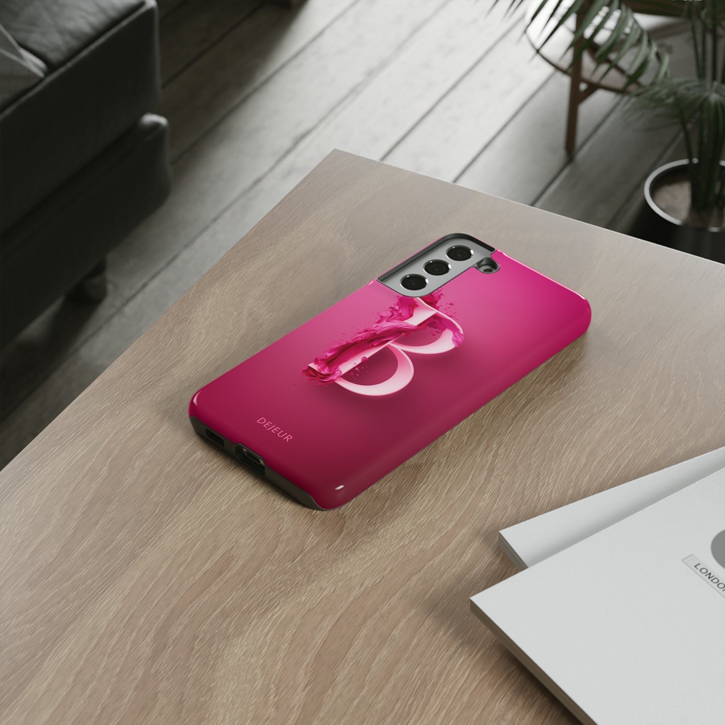 B Hot Pink Splash - Samsung Galaxy Tough Case