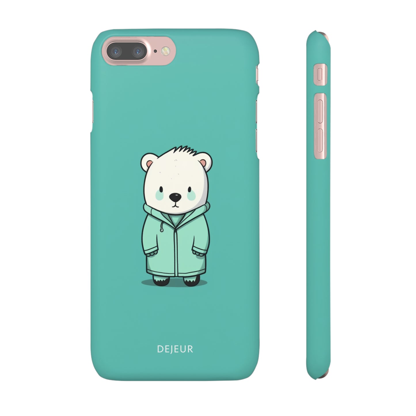 Aqua Coat Bear - iPhone Snap Case