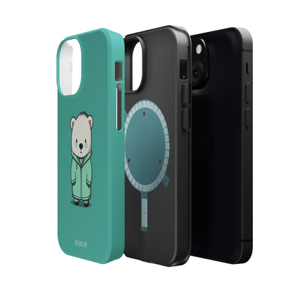 Aqua Coat Bear - iPhone MagSafe Tough Case