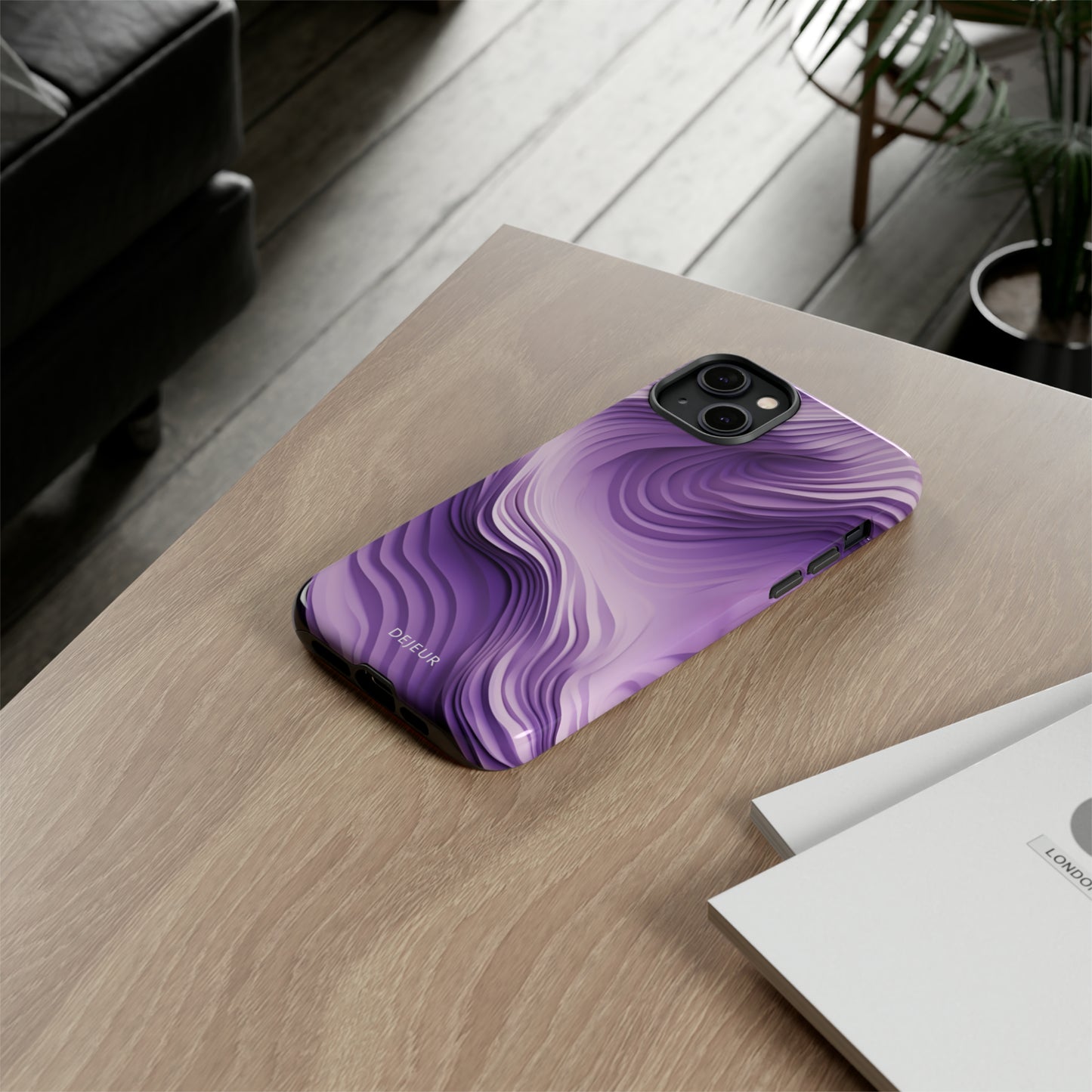 Violet Waves - iPhone Tough Case