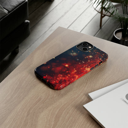 Midnight Red Shimmer - iPhone Tough Case