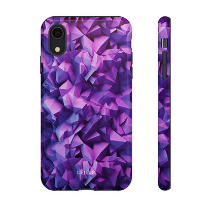 3D Purple Pattern - iPhone Tough Case